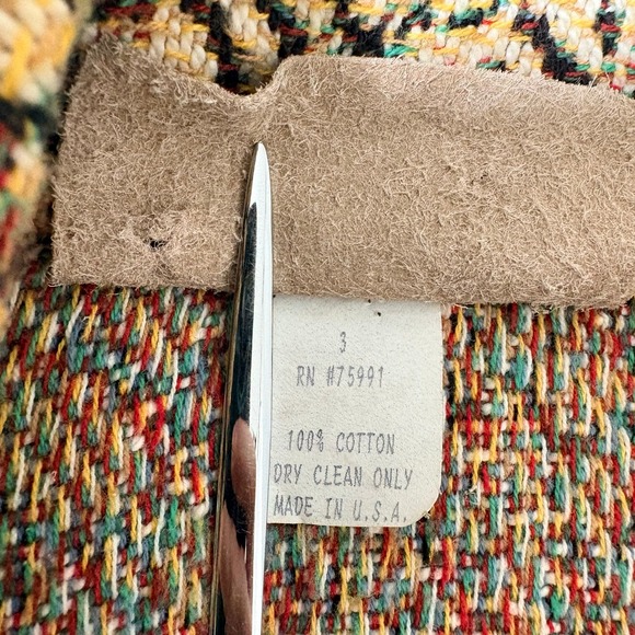 Vintage Painted Pony Tapestry Floral Script Blazer Jacket Women Size 3 XL* USA - Picture 7 of 9